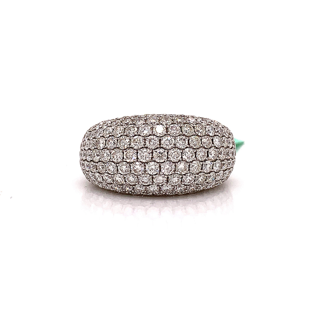 Fashionista Diamond and 18K White Gold Pave Ring