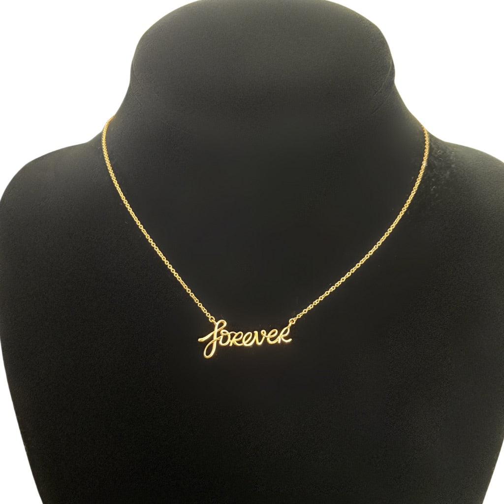 Vintage Tiffany & Co. Paloma's Graffiti Forever 18K Yellow Gold Necklace