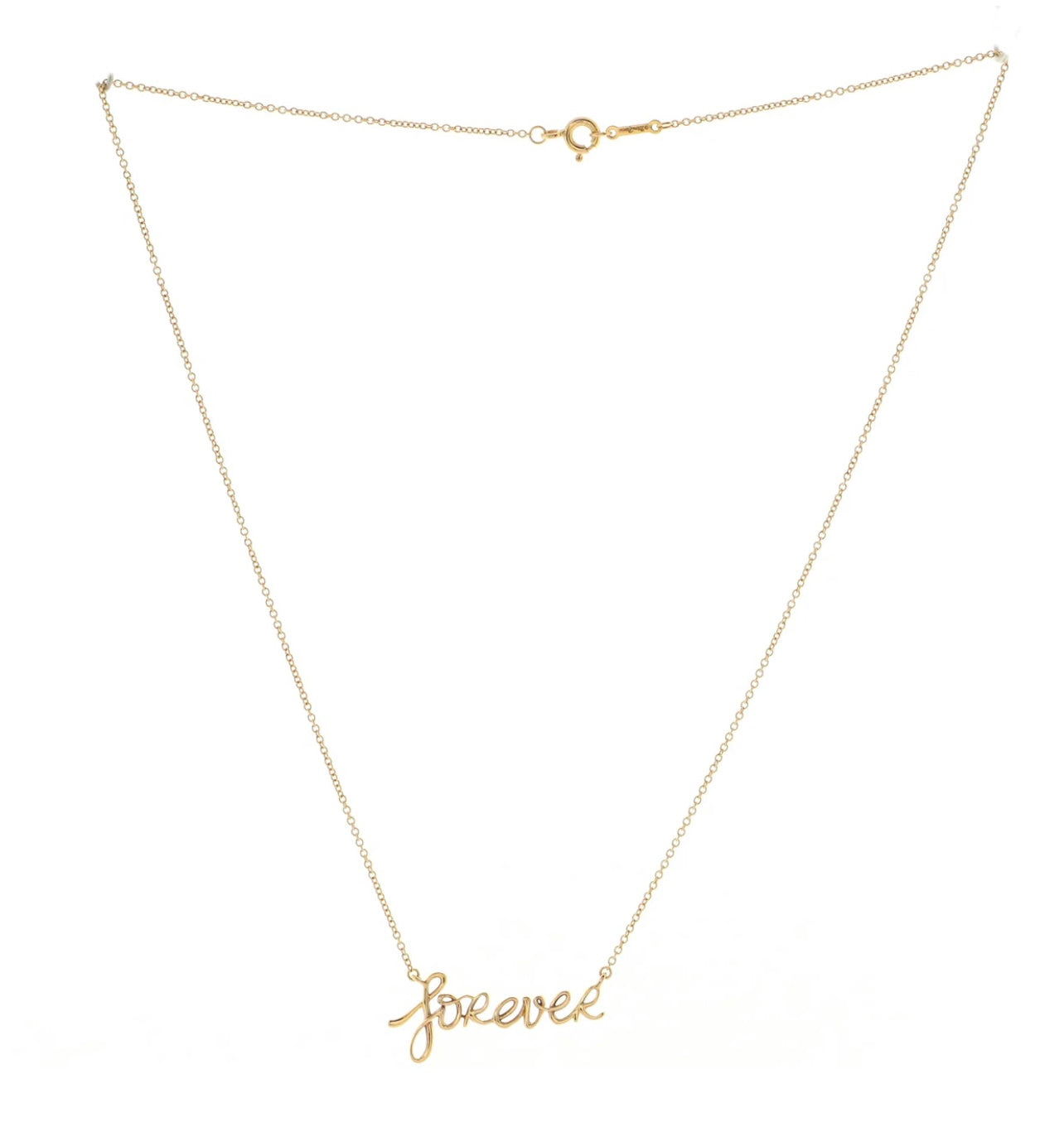 Vintage Tiffany & Co. Paloma's Graffiti Forever 18K Yellow Gold Necklace