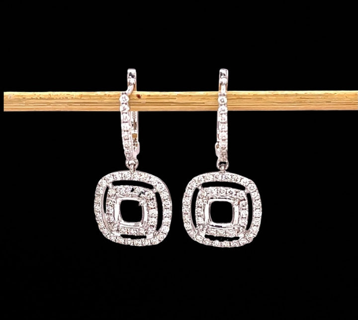 Maya Lianna Diamond and 14K White Gold Dangle Jacket for Earrings
