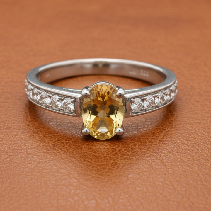 Maya Lianna .36 cttw Citrine and Diamond Ring 14851