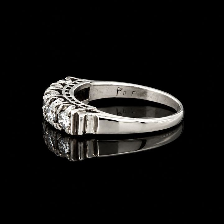 Estate Diamond Platinum Ring