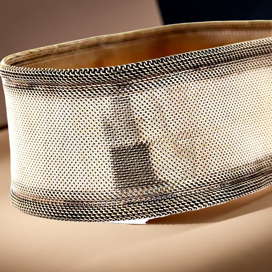 Victoria Black Enamel and 14K Yellow Gold Slide Bracelet