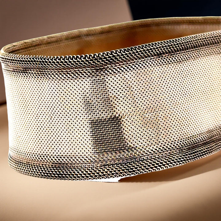 Victoria Black Enamel and 14K Yellow Gold Slide Bracelet