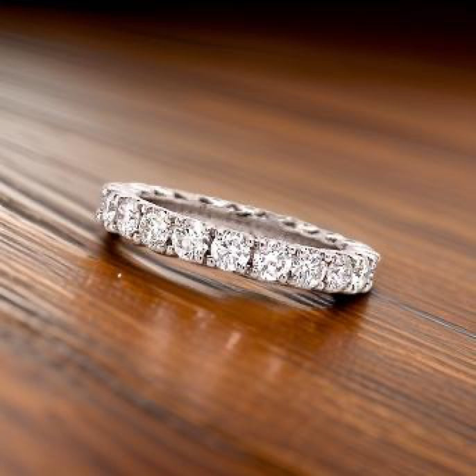 Maya Lianna Diamond and 14K White Gold Eternity Ring