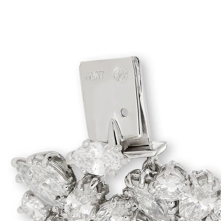 Vintage French Aristocrat 70cttw Diamond Platinum Bracelet