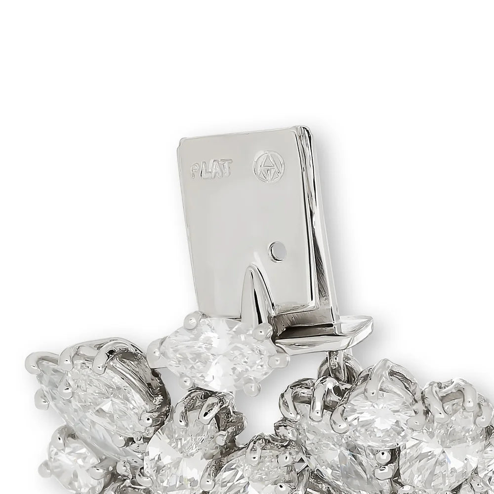 Vintage French Aristocrat 70cttw Diamond Platinum Bracelet