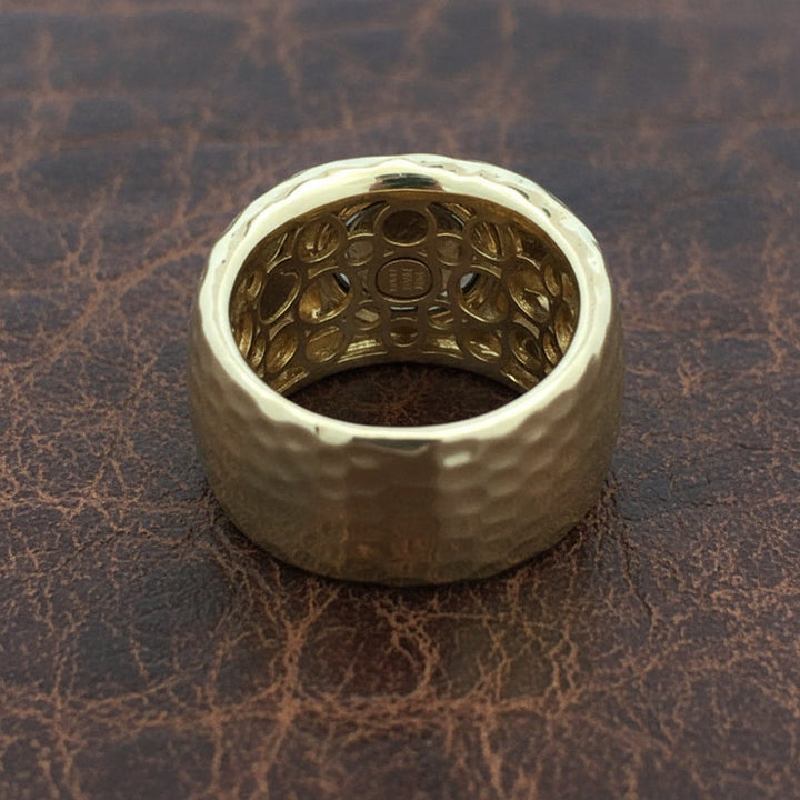 Designer Roberto Coin Diamond and 18KT Yellow Gold Ring