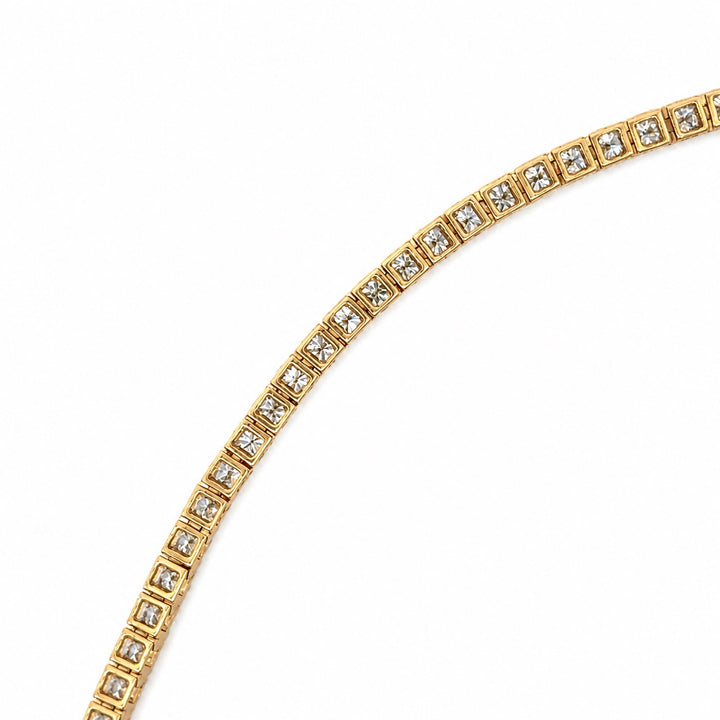 3.00 Carat 14K Yellow Gold Lab Grown Diamond Tennis Bracelet