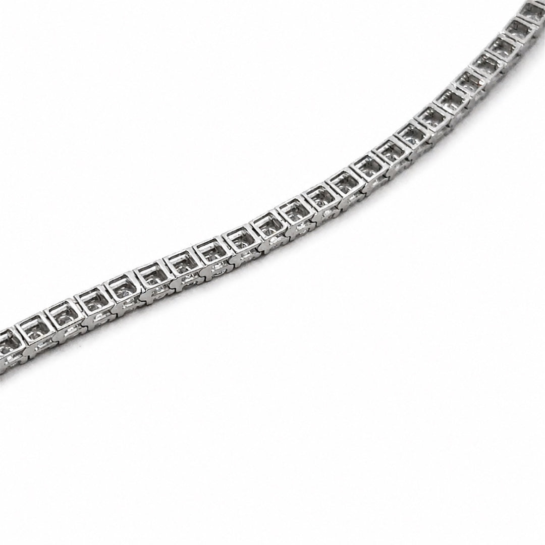 Diamond 5.00 Carat 14K White Gold Lab Grown Tennis Bracelet
