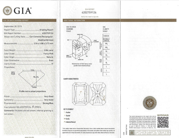 Contemporary Natural Fancy Pink "Argyle" Diamond (GIA) and White Diamond Platinum Ring