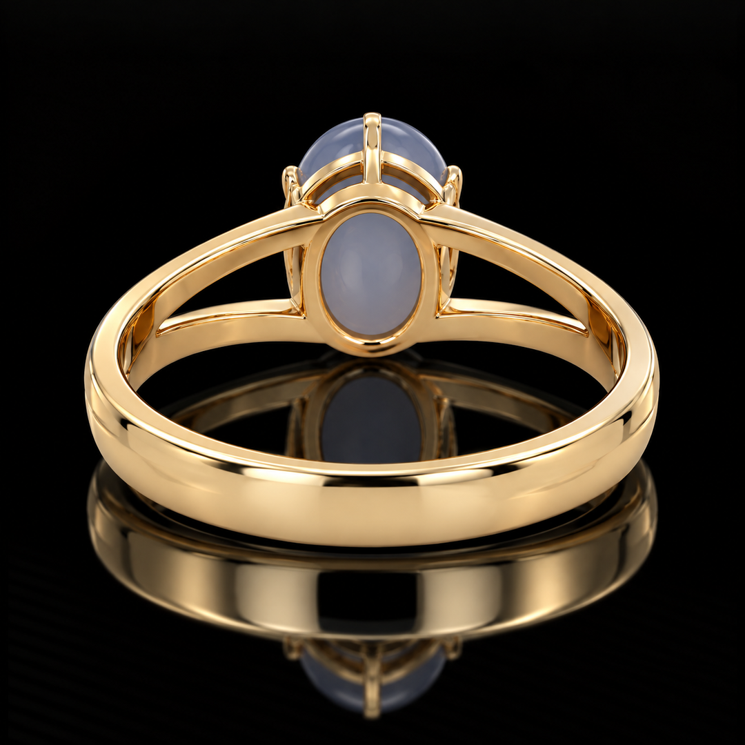 Estate Star Sapphire 14K Yellow Gold Ring