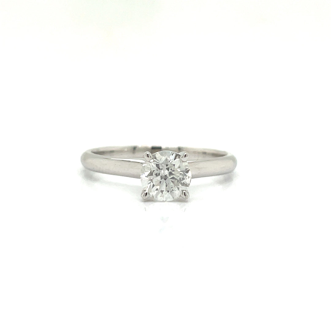 Diamond and 14K White Gold Solitaire Ring
