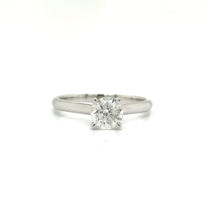 Diamond and 14K White Gold Solitaire Ring