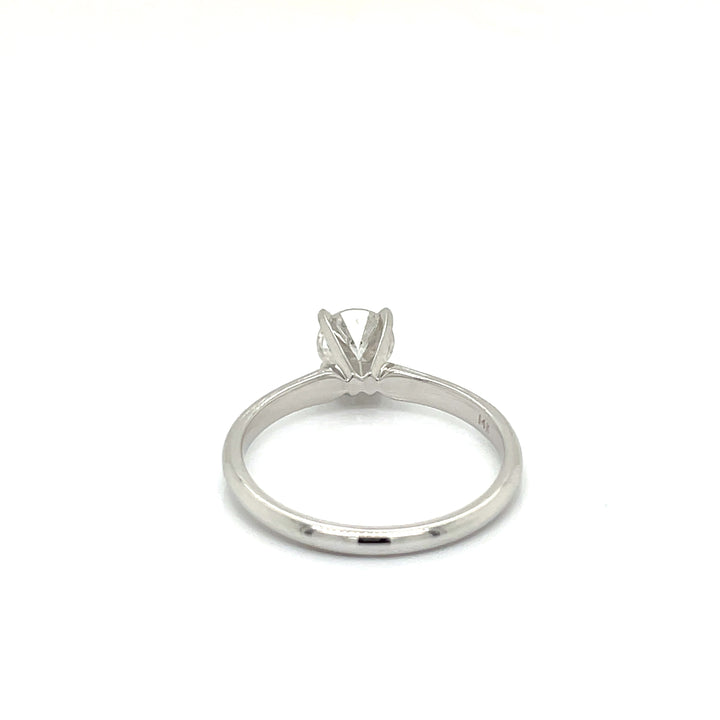 Diamond and 14K White Gold Solitaire Ring