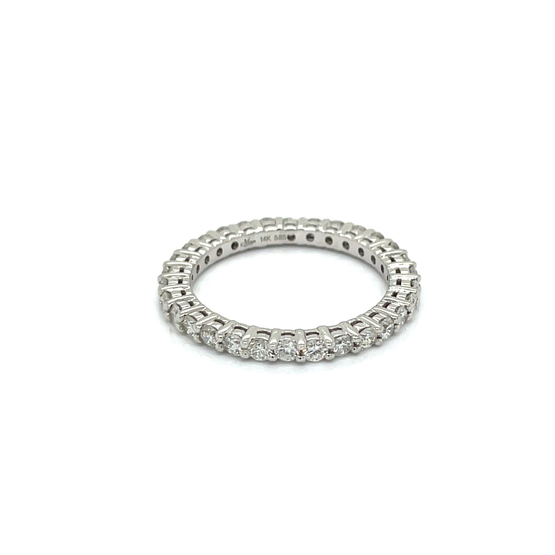 Maya Lianna 1.03 Ctw. Diamond and 14K White Gold Eternity Band