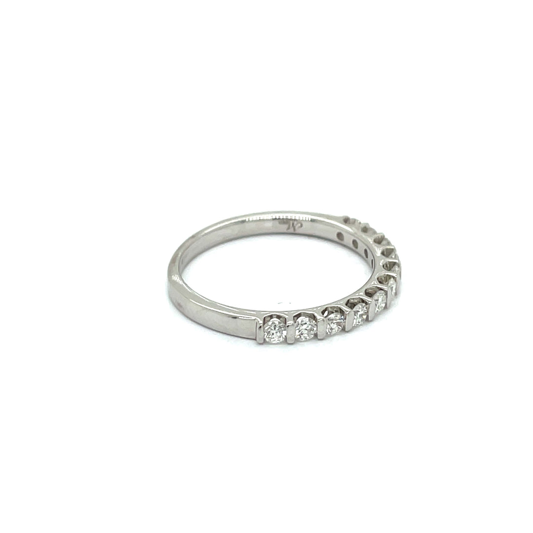 Maya Lianna 0.38 Ctw. Diamond and 14K White Gold Wedding Band
