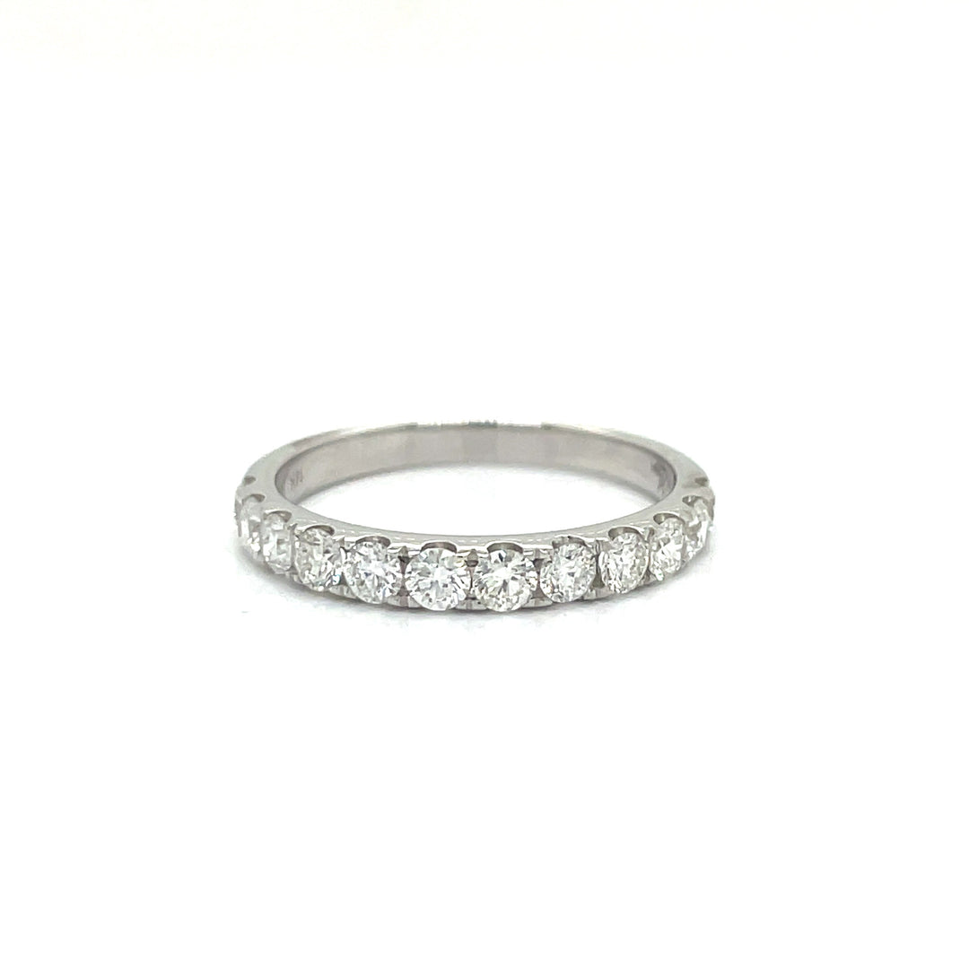 Maya Lianna 0.74 Ctw. Diamond and 14K White Gold Wedding Band