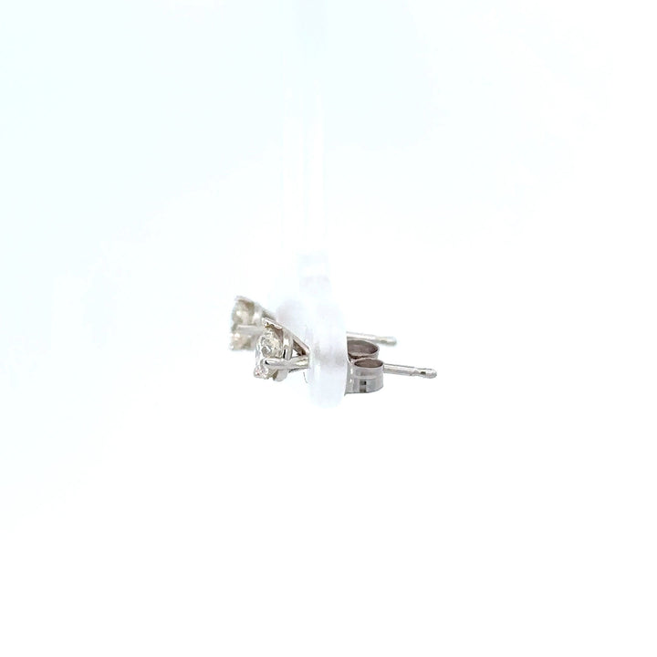 Diamond and 14K White Gold Stud Earrings