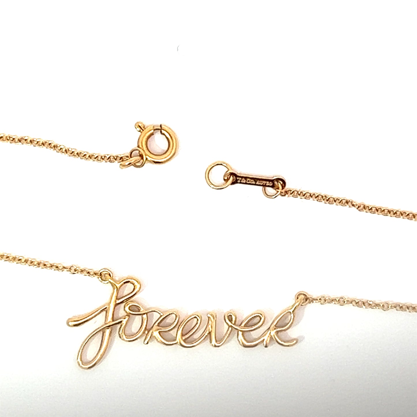 Vintage Tiffany & Co. Paloma's Graffiti Forever 18K Yellow Gold Necklace