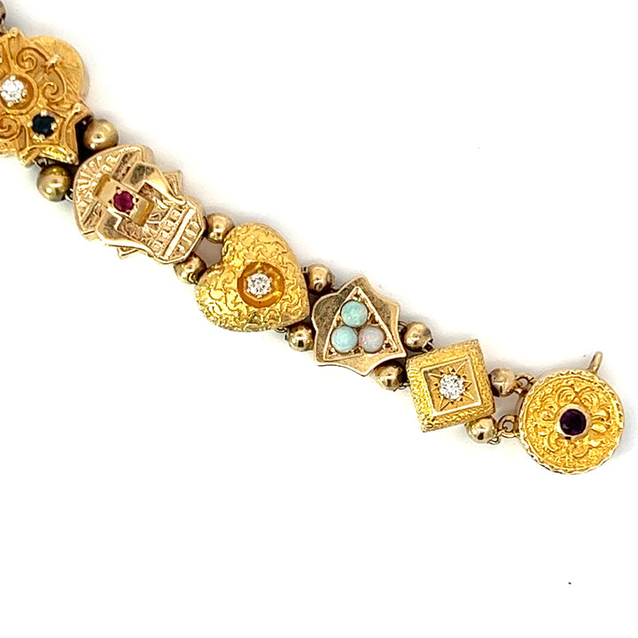 Heavy Gold Vintage Kurt Gutmann Slide Bracelet