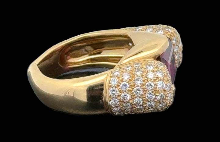 Estate Italian 1.50 cttw Diamond 2.01 ct Tourmaline Designer Ring 14532