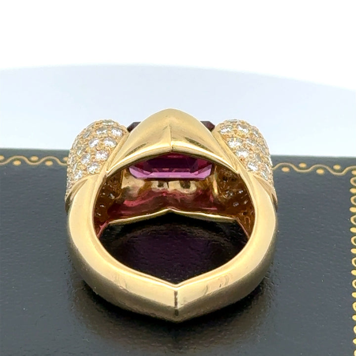 Estate Italian 1.50 cttw Diamond 2.01 ct Tourmaline Designer Ring 14532