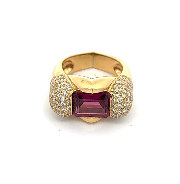 Estate Italian 1.50 cttw Diamond 2.01 ct Tourmaline Designer Ring 14532