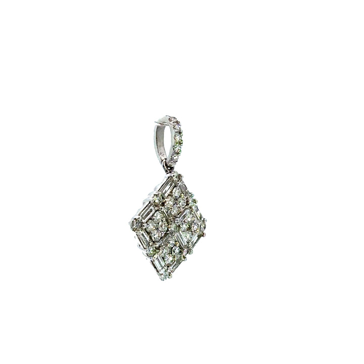 Diamond and 18K White Gold Pendant