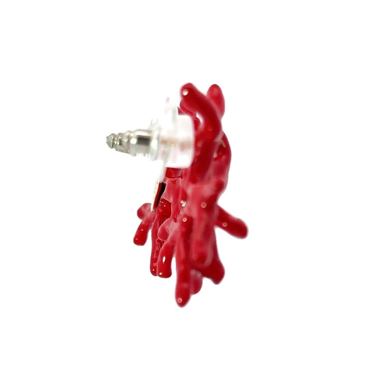 Annibale Baldini Italian Red Coral Earrings