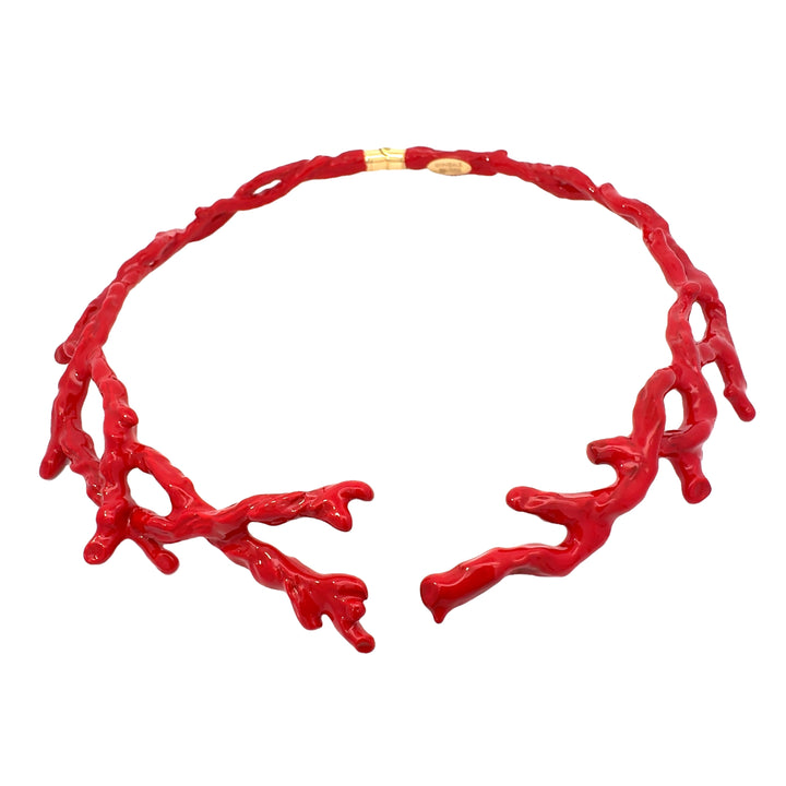 Annibale Baldini Italian Red Coral Necklace