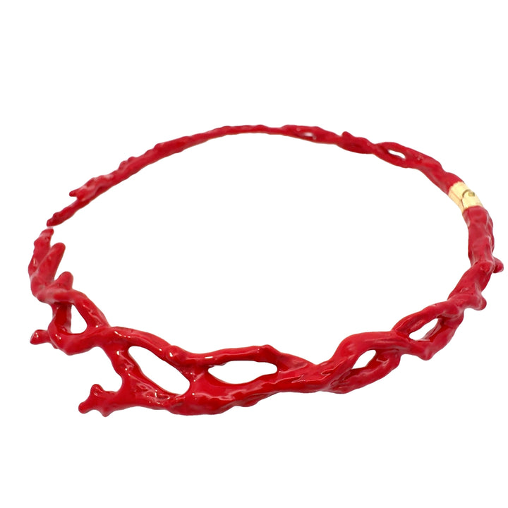 Annibale Baldini Italian Red Coral Necklace