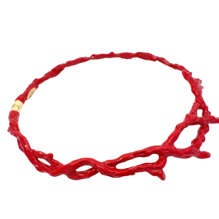 Annibale Baldini Italian Red Coral Necklace