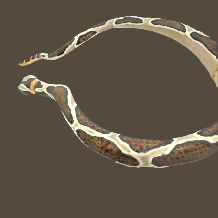 Annibale Baldini Italian Serpente Enamel Statement Necklace