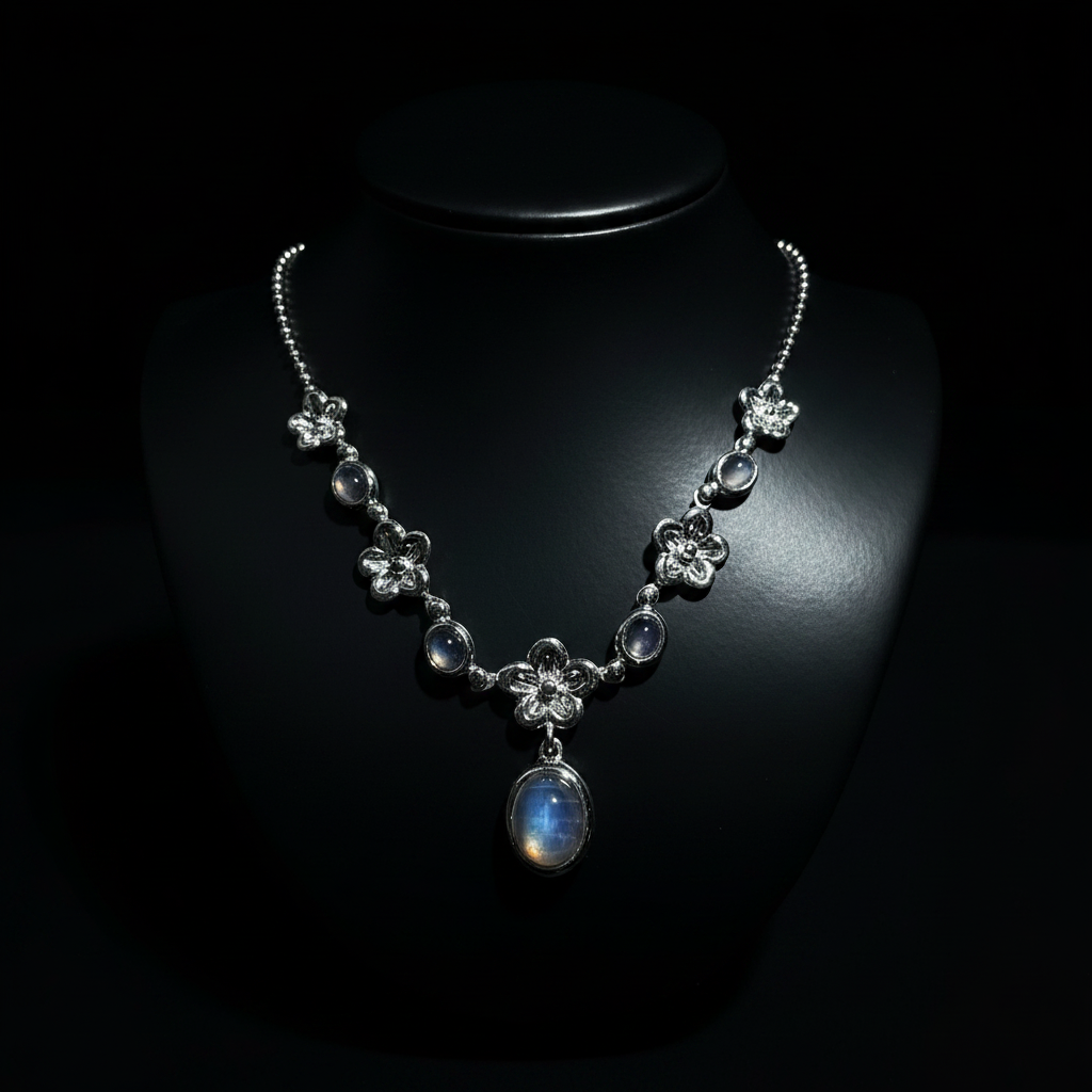 Estate Rare Color Change Cat's Eye Natural Alexandrite Platinum Necklace
