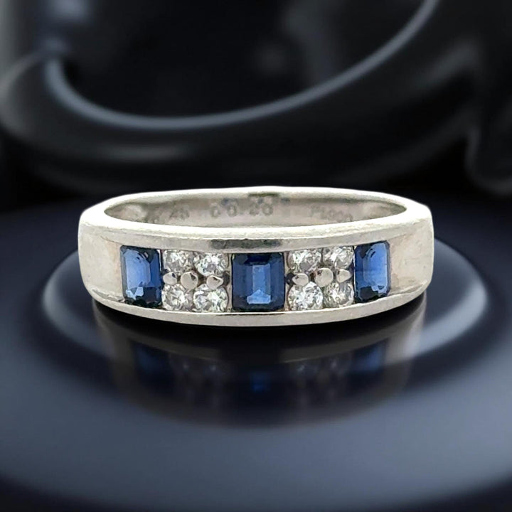 Fine Sapphire and Diamond Ring