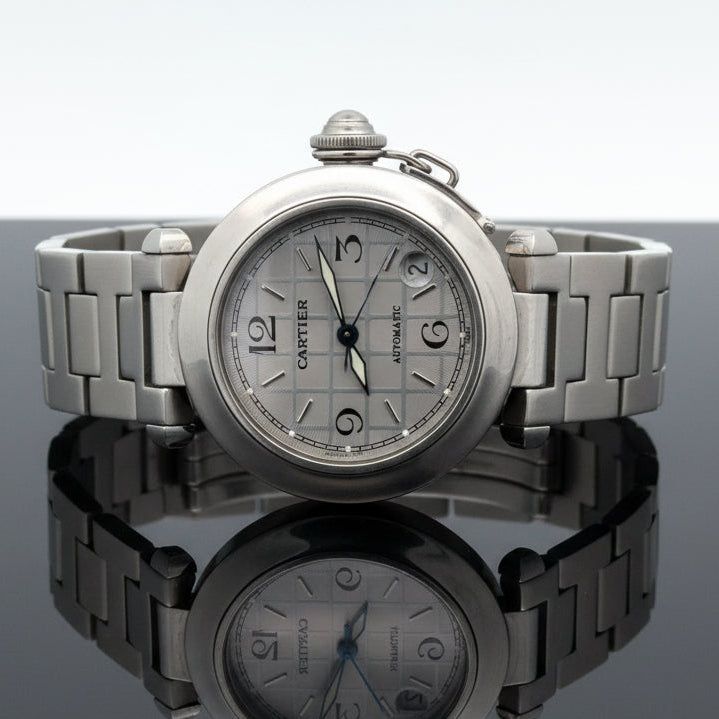 Estate Cartier Pasha #2324 Automatic, Date Stainless Steel 36mm Watch