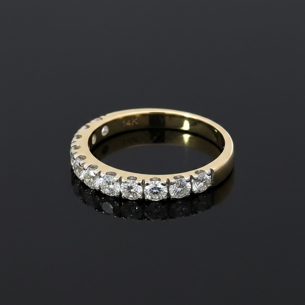 14K Gold 1.00 CTW Lab Grown Diamond Wedding Band