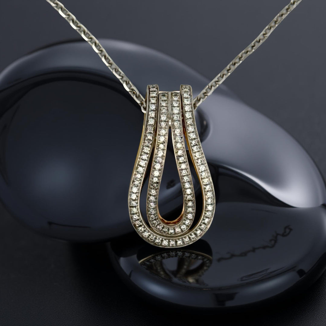 Designer Di Modolo Diamond (2 Piece) 18k White Gold Necklace