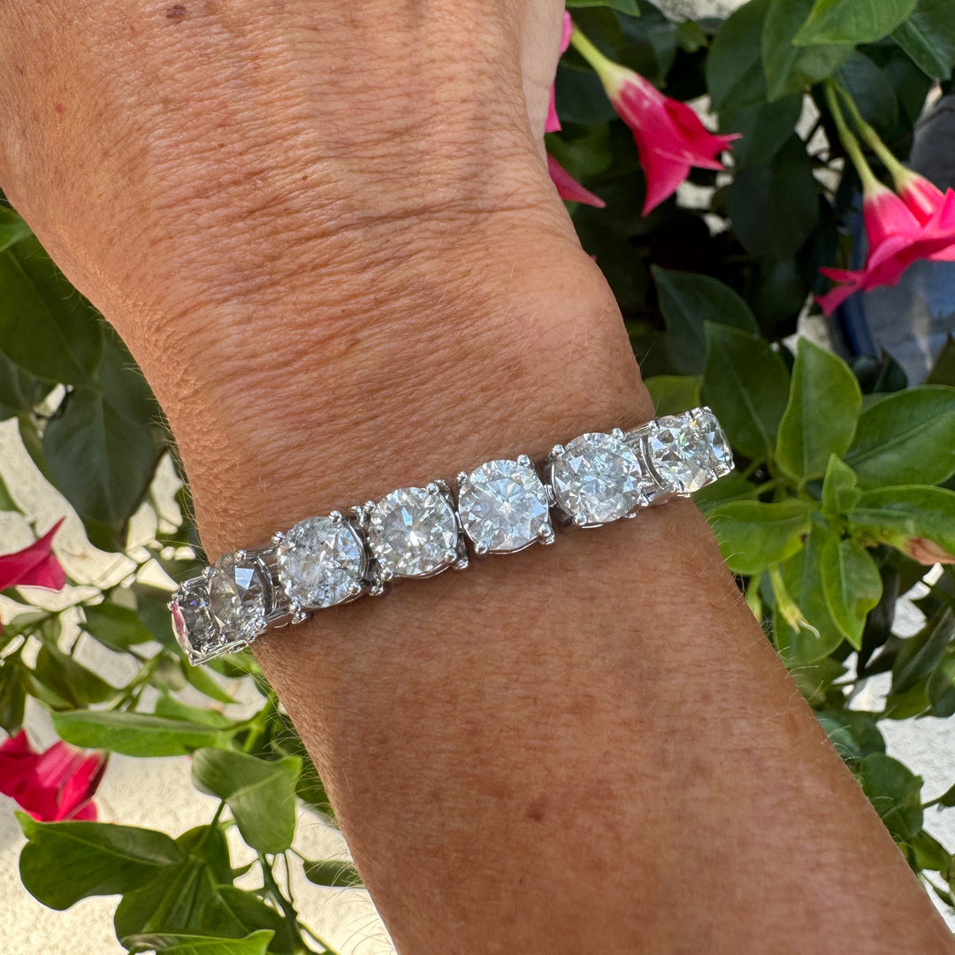 Diamond Tennis Bracelet 45.35cttw 14K White Gold
