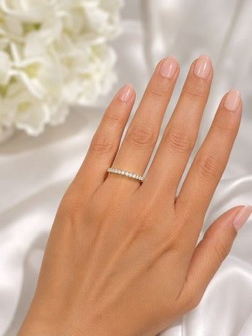 14K Gold 0.50 CTW Lab Grown Diamond Wedding Band