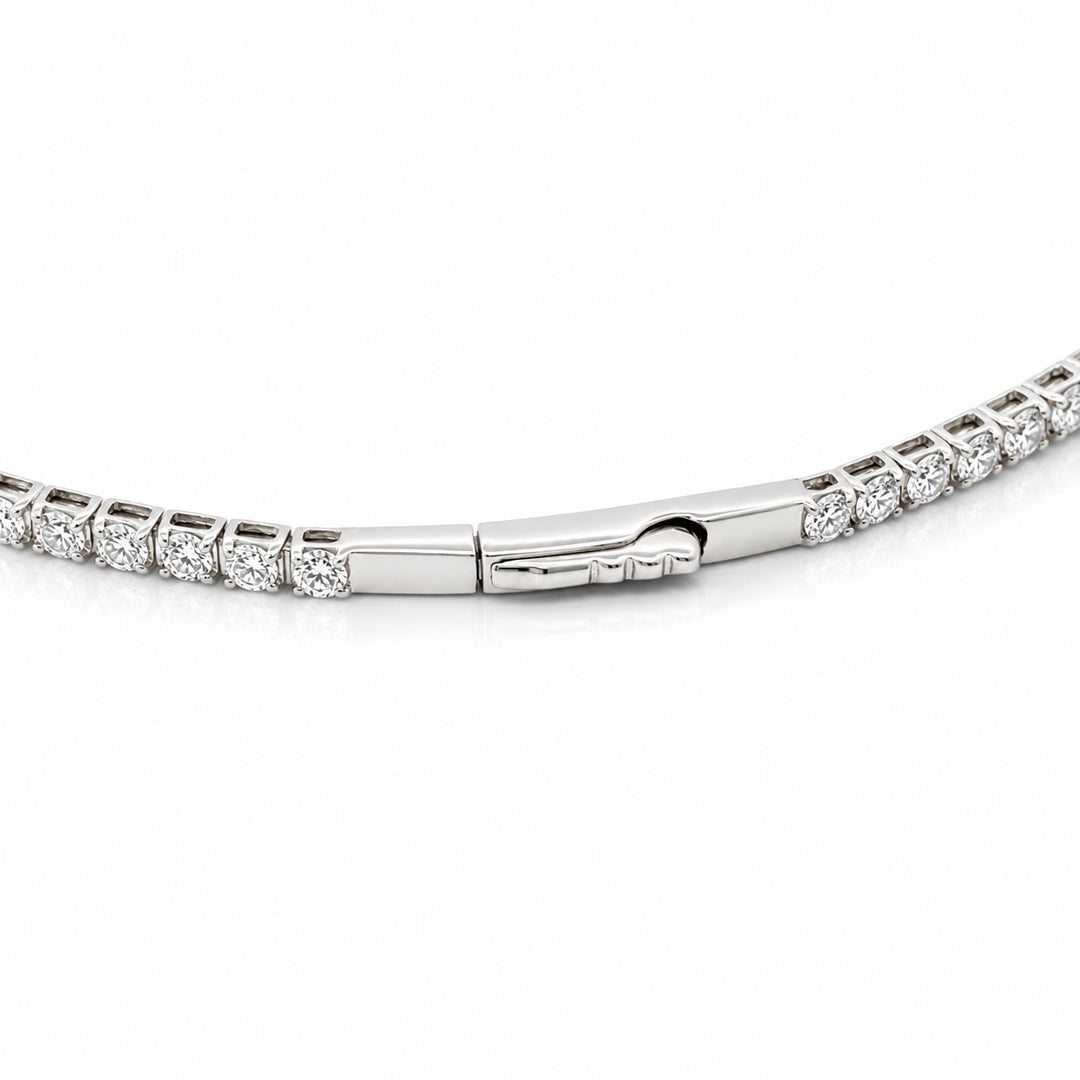 Flexible Lab Grown Diamond Tennis Bangle Bracelet