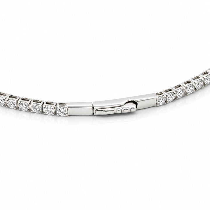 Flexible Lab Grown Diamond Tennis Bangle Bracelet