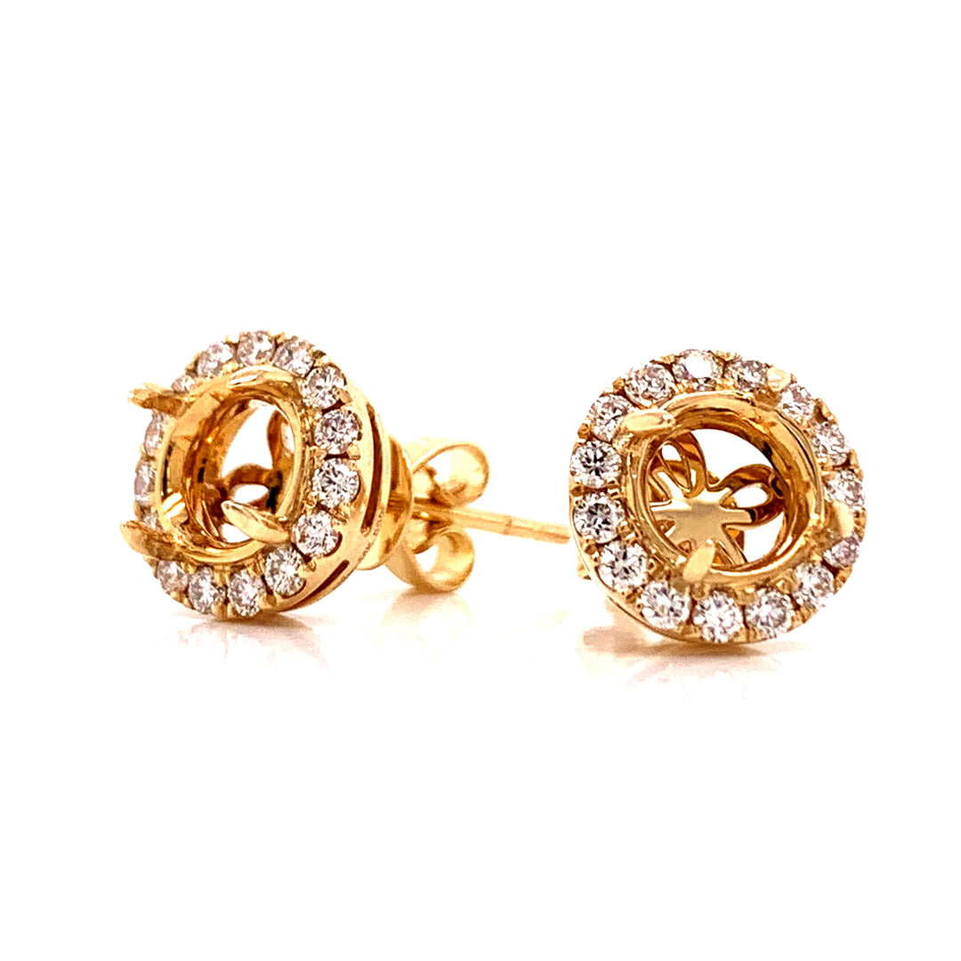 Maya Lianna Diamond and 14K Yellow Gold Jacket for Earrings