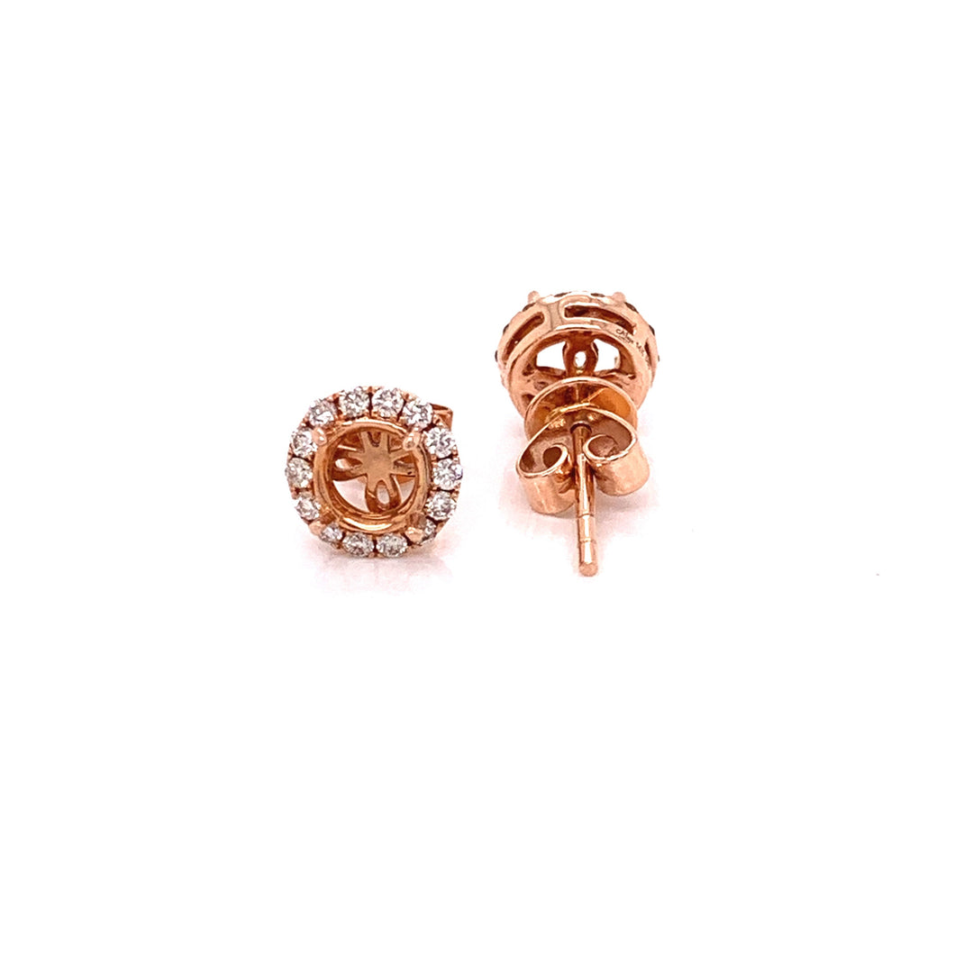 Maya Lianna 0.25 ctw Diamond and 14K Rose Gold Jacket for Earrings