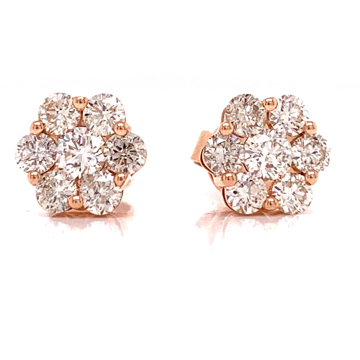 Maya Lianna 1.00 cttw Diamond Cluster Earrings