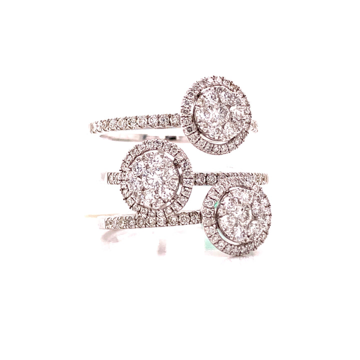 Fashionista Diamond and 18K White Gold Ring