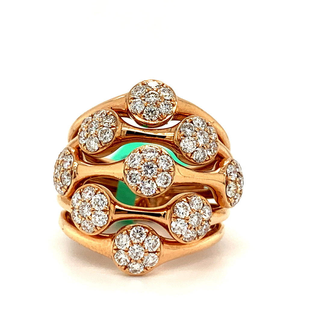 Fashionista Diamond and 18K Rose Gold Ring