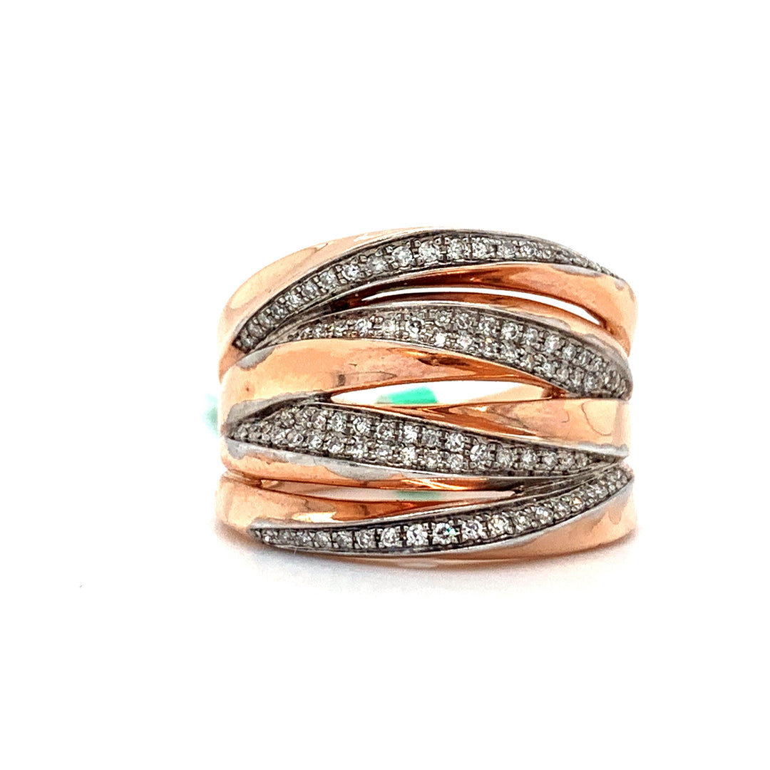 Effy Diamond and 14K Rose Gold Ring