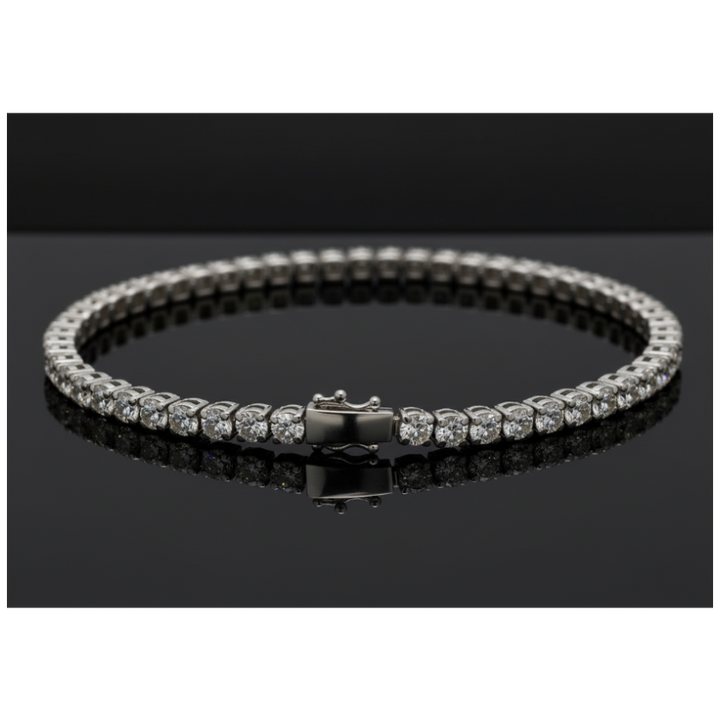 Classico 5.0 ctw Diamond and 14K White Gold Tennis Bracelet